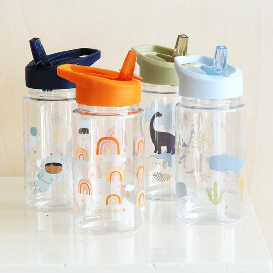 Sticlă de apă copii, Rainbow, A Little Lovely Company, 450 ml, 6 luni+