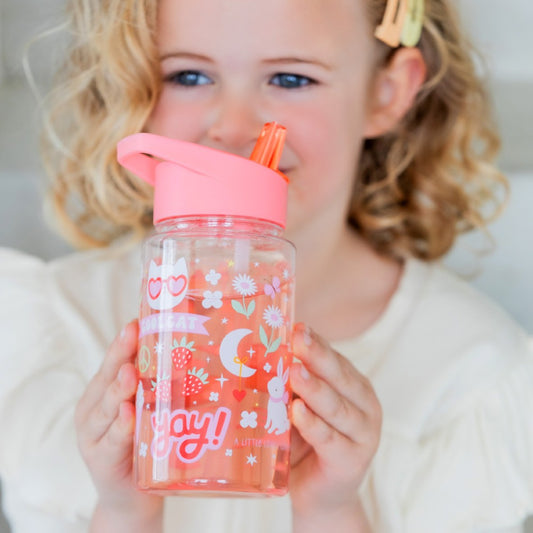 Sticlă de apă copii, Fun, A Little Lovely Company, 450 ml, 6 luni+