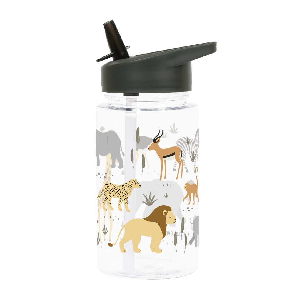 Sticlă de apă copii, Savana, A Little Lovely Company, 450 ml, 6 luni+