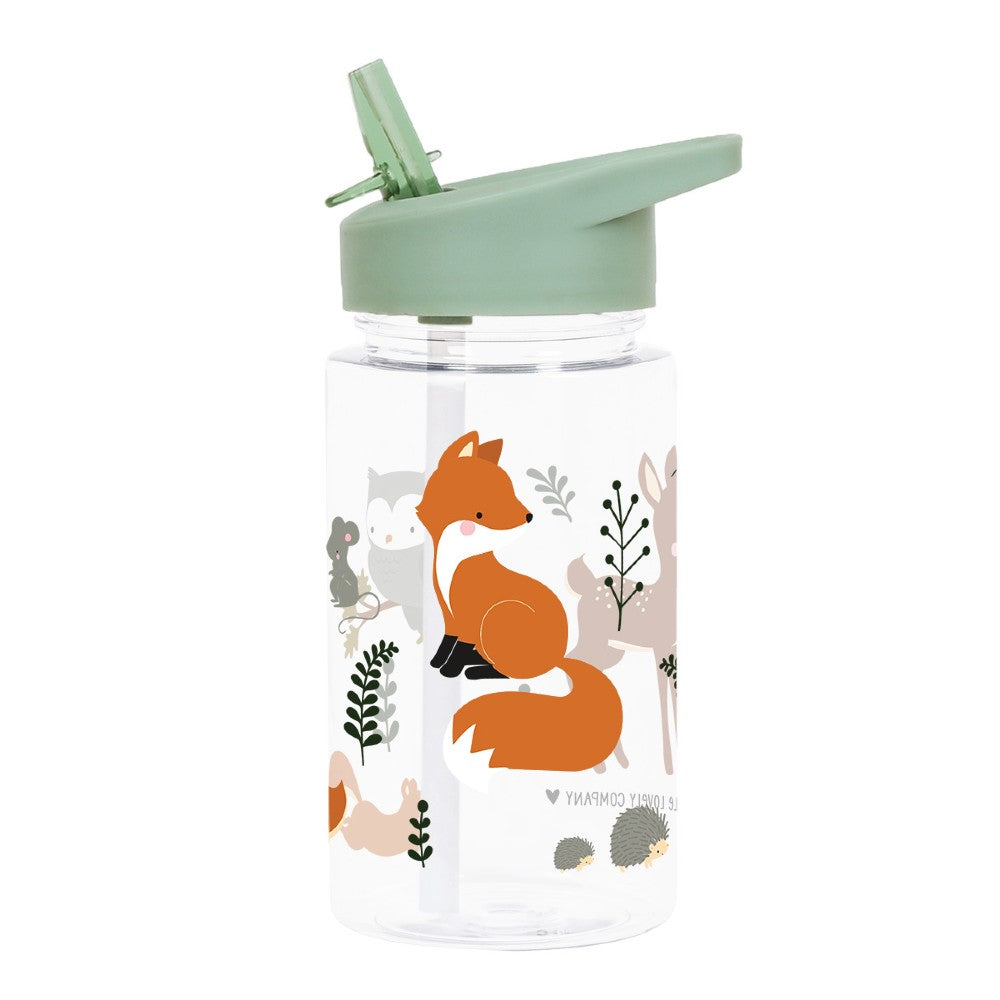 Sticlă de apă copii, Forest Friends, A Little Lovely Company, 450 ml, 6 luni+