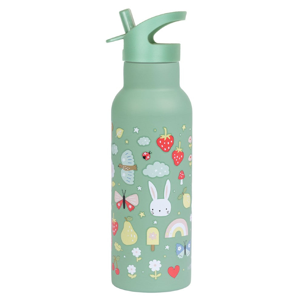 Sticlă de apă XL copii din oțel inoxidabil, Joy, A Little Lovely Company, 500 ml, 6 luni+