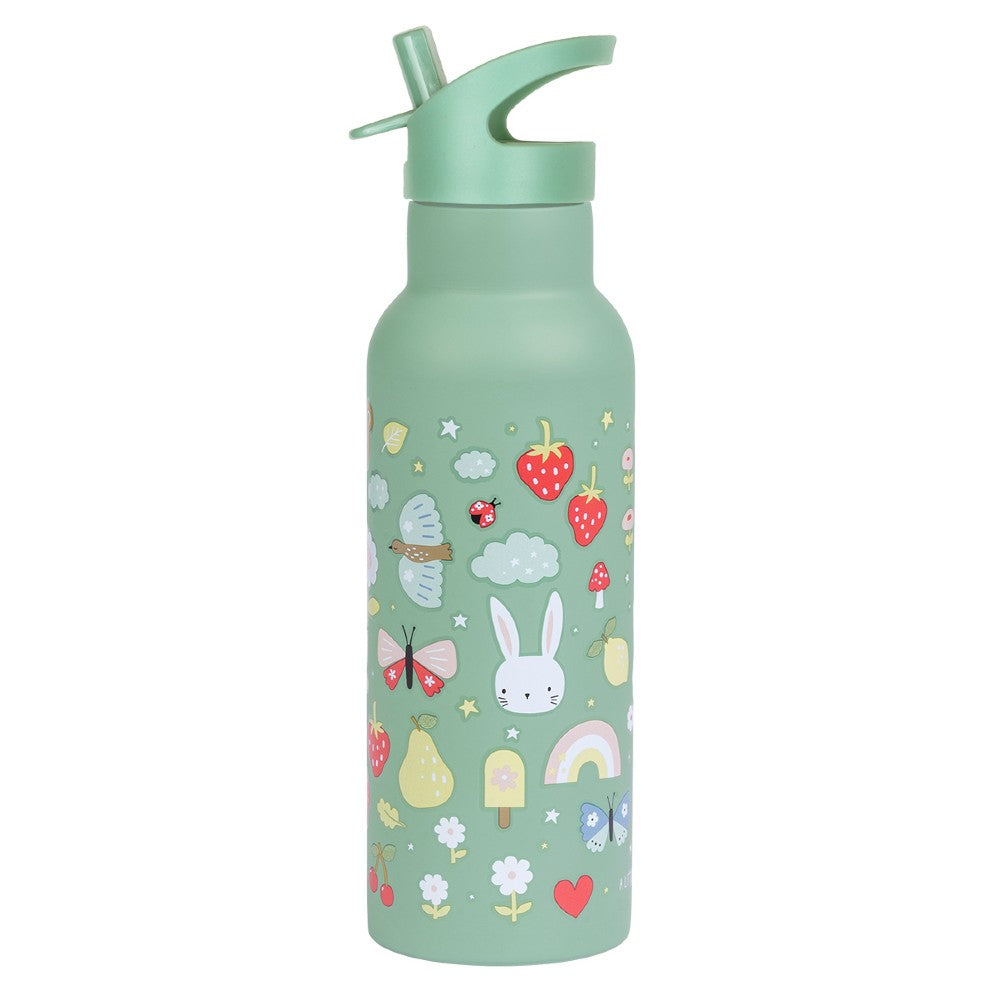 Sticlă de apă XL copii din oțel inoxidabil, Joy, A Little Lovely Company, 500 ml, 6 luni+