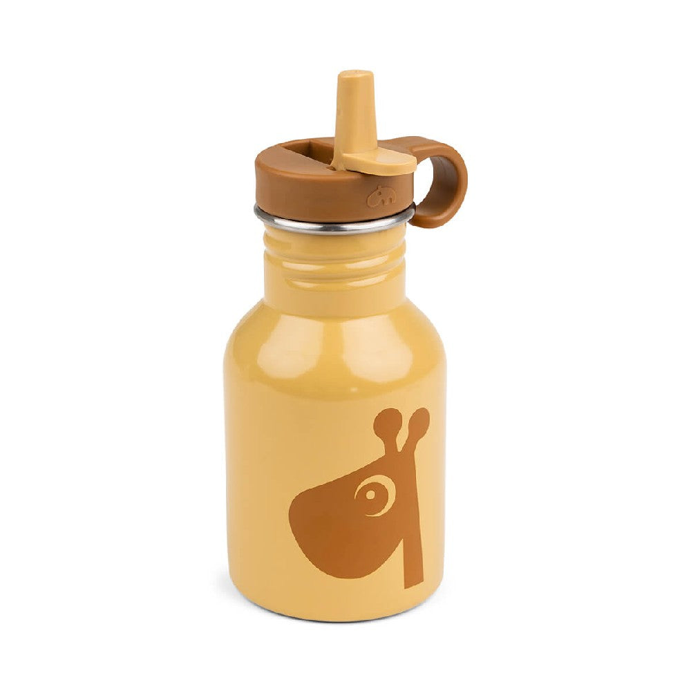 Sticlă de apă termos pentru copii Raffi, Done by Deer, Muștar, 350 ml, 6 luni+