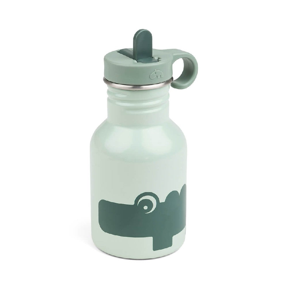 Sticlă de apă termos Croco pentru copii, Done by Deer, Verde, 350 ml, 6 luni+