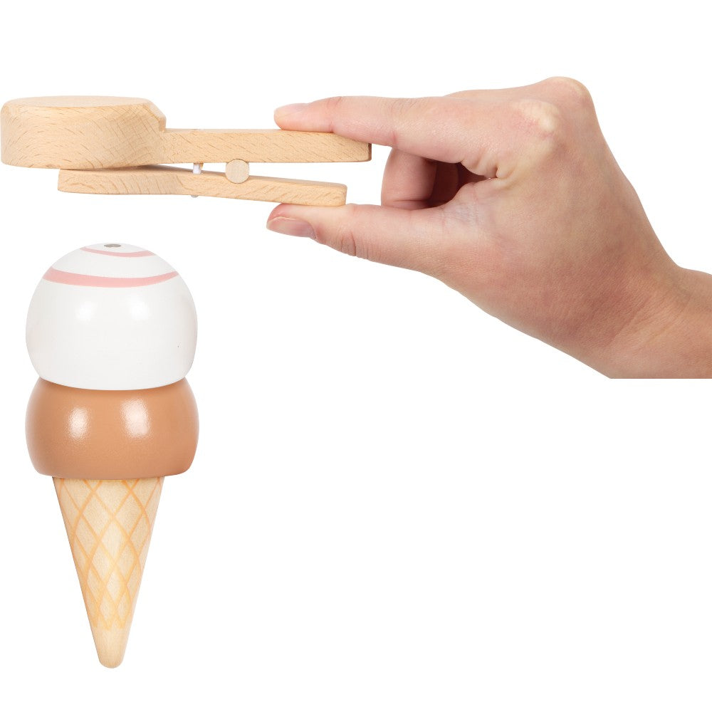 Tejghea compactă de înghețată, Ice Cream Fresh, Small Foot, 6 piese, 3 ani+