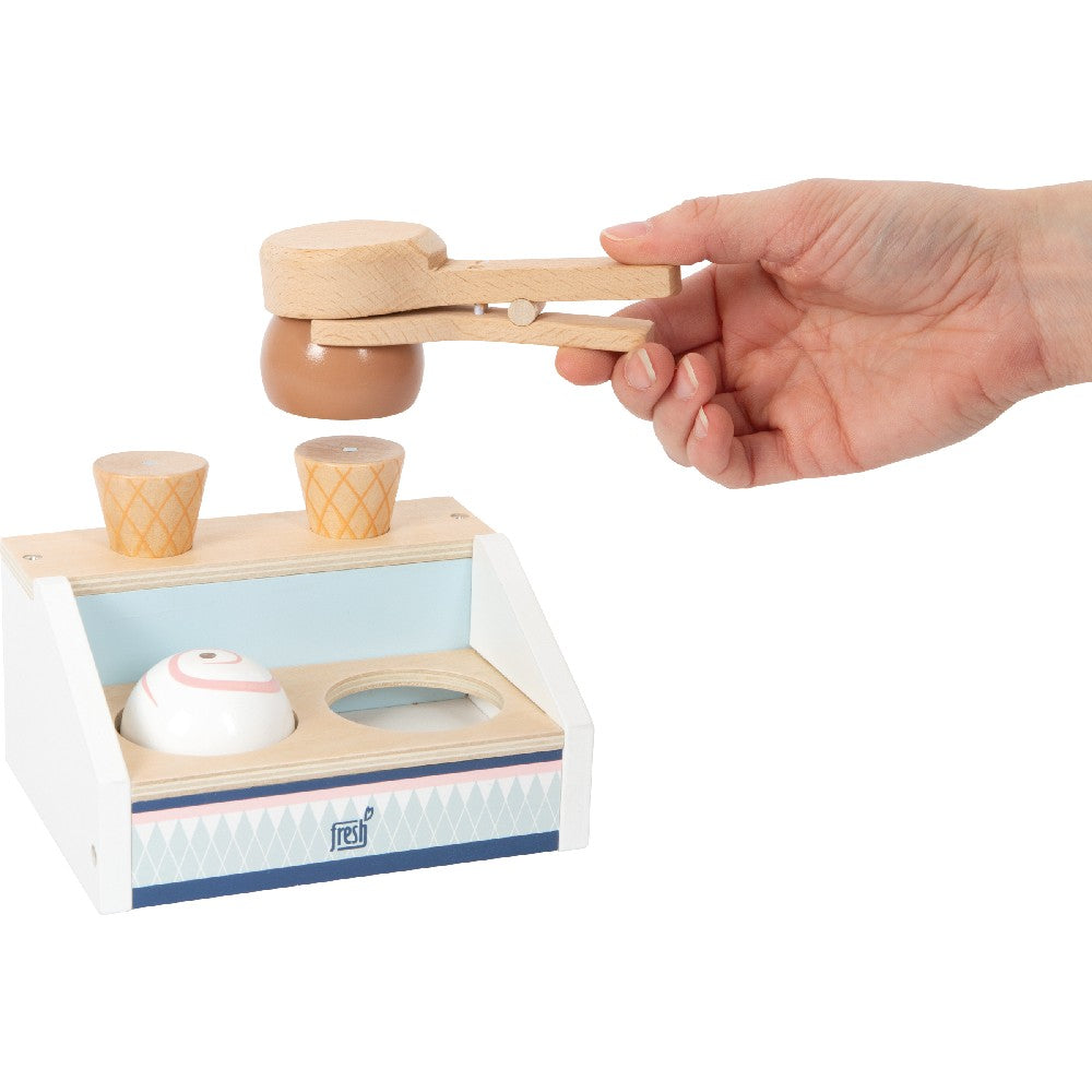 Tejghea compactă de înghețată, Ice Cream Fresh, Small Foot, 6 piese, 3 ani+