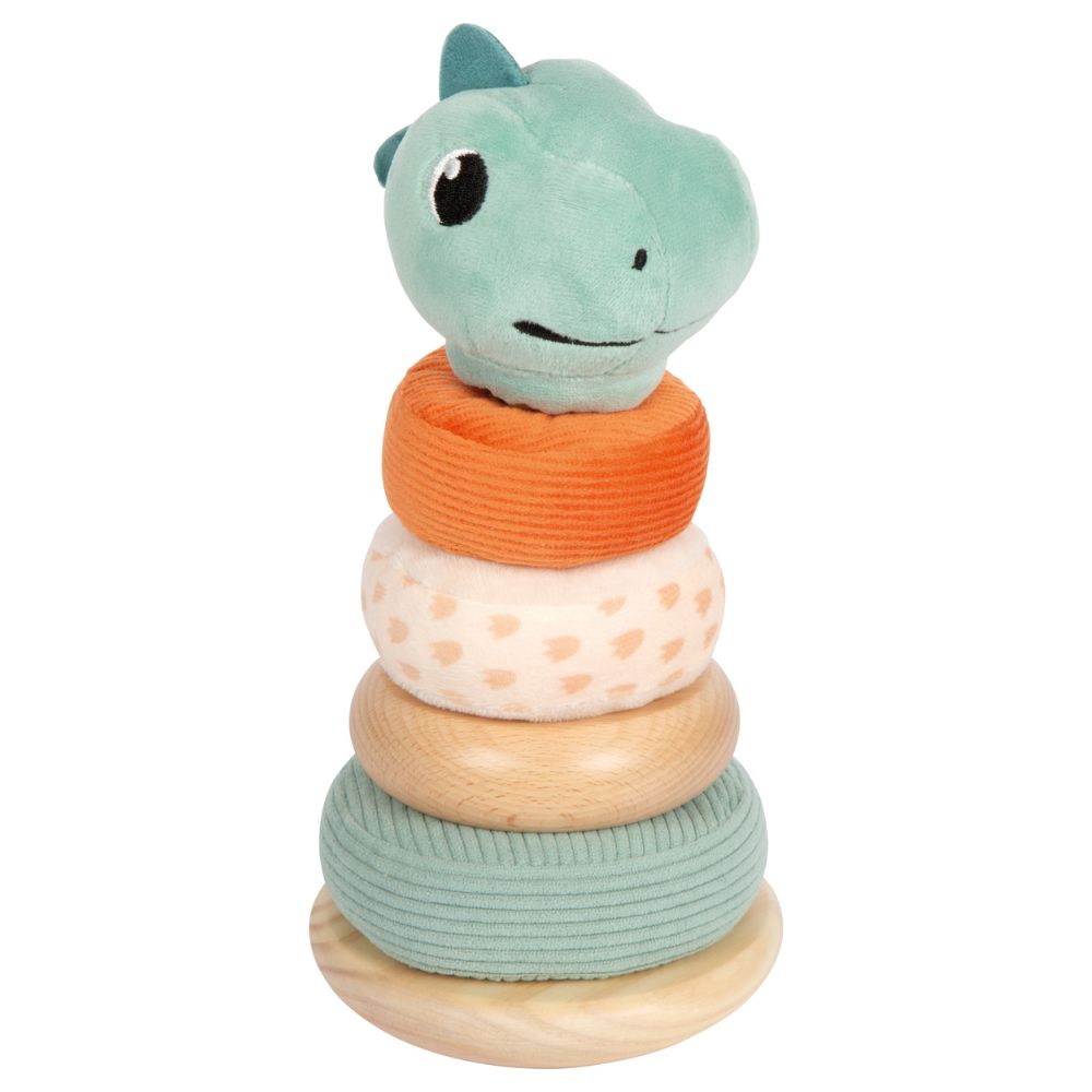 Turn de stivuire din lemn, Small Foot, Dino, 12 luni+
