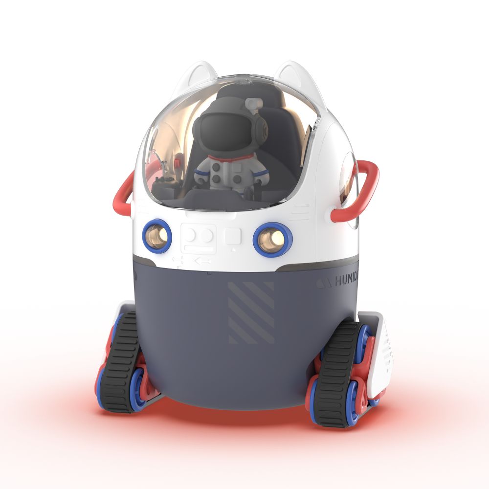 Umidificator cu lampă de veghe pentru copii, Humybot - Navă spațială, MOB Paris