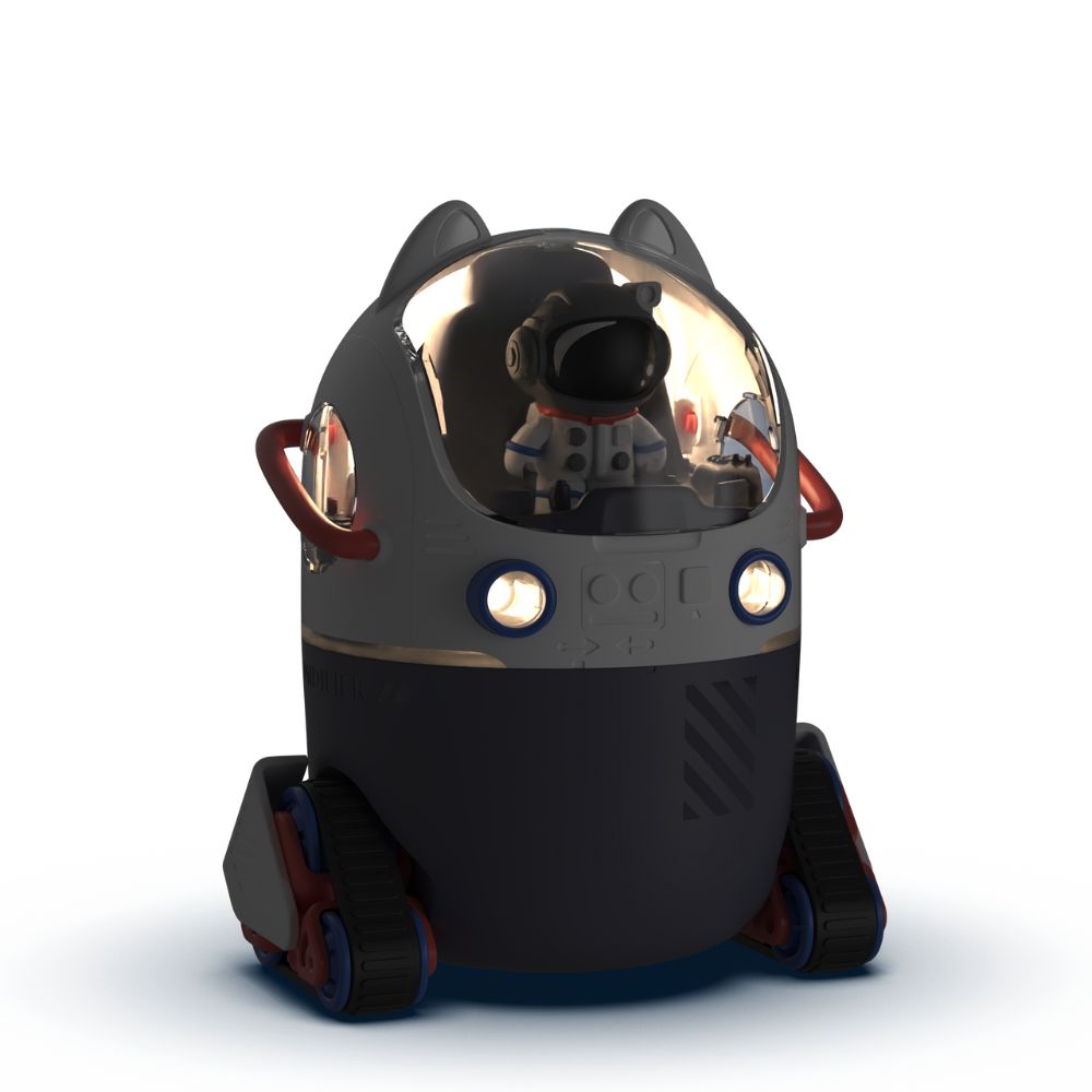 Umidificator cu lampă de veghe pentru copii, Humybot - Navă spațială, MOB Paris