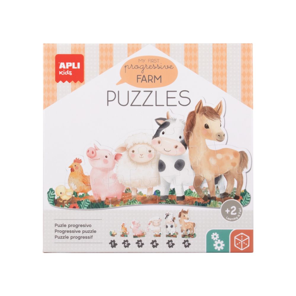 Jigsaw Puzzle, Primul meu puzzle, Ferma mea, APLI, 21 piese, 2 ani+