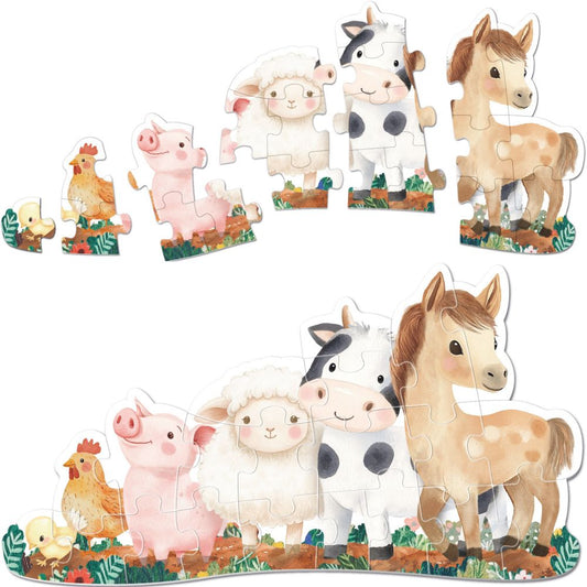 Jigsaw Puzzle, Primul meu puzzle, Ferma mea, APLI, 21 piese, 2 ani+