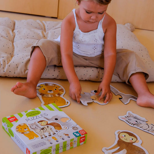 Jigsaw Puzzle progresiv, Savana, APLI, 16 piese, 2 ani+