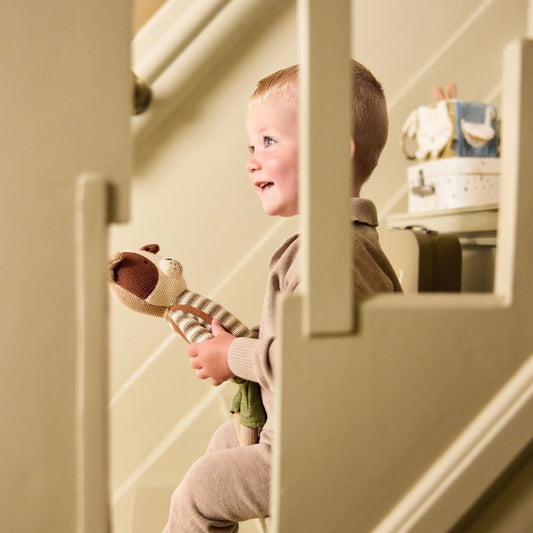 Jucărie de pluș pentru bebeluși și copii, Cățelul Mick, 40 cm, Jollein