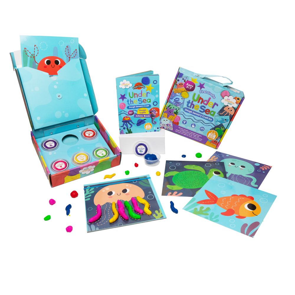 Set Creativ, Kit Senzorial Plastilină, Lumea Subacvatică, My Creative Box, 3 ani+