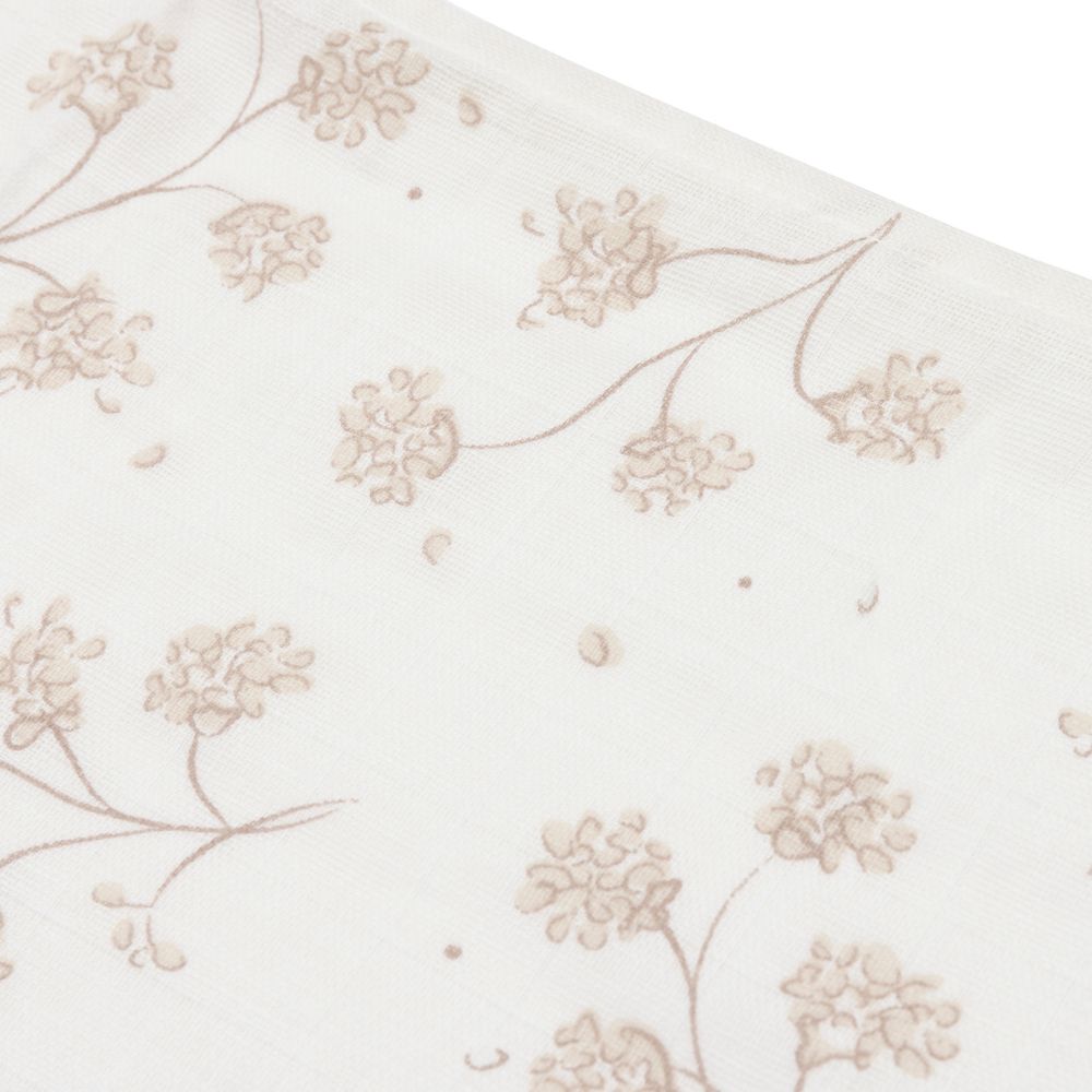 Set 3 museline din bumbac, Leafy Dreams, Jollein, 70x70 cm, OEKO-TEX