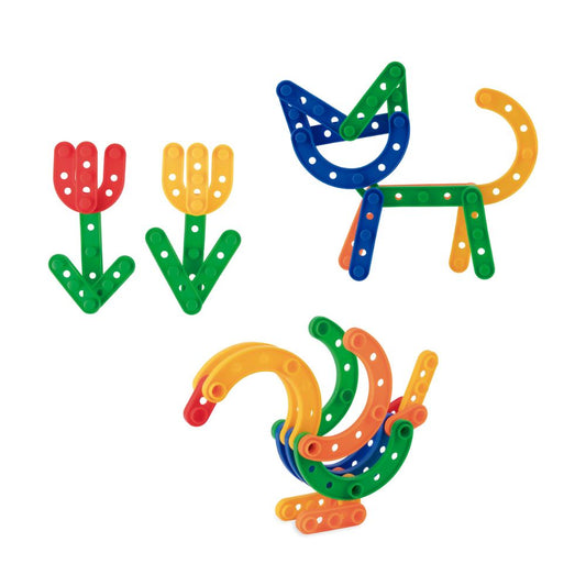 Set de construcție educativ, Design Builder, 60 piese, 4 ani+