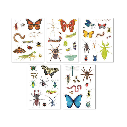 Set educativ cu 50 stickere detașabile cu insecte pentru copii, APLI, 3 ani+