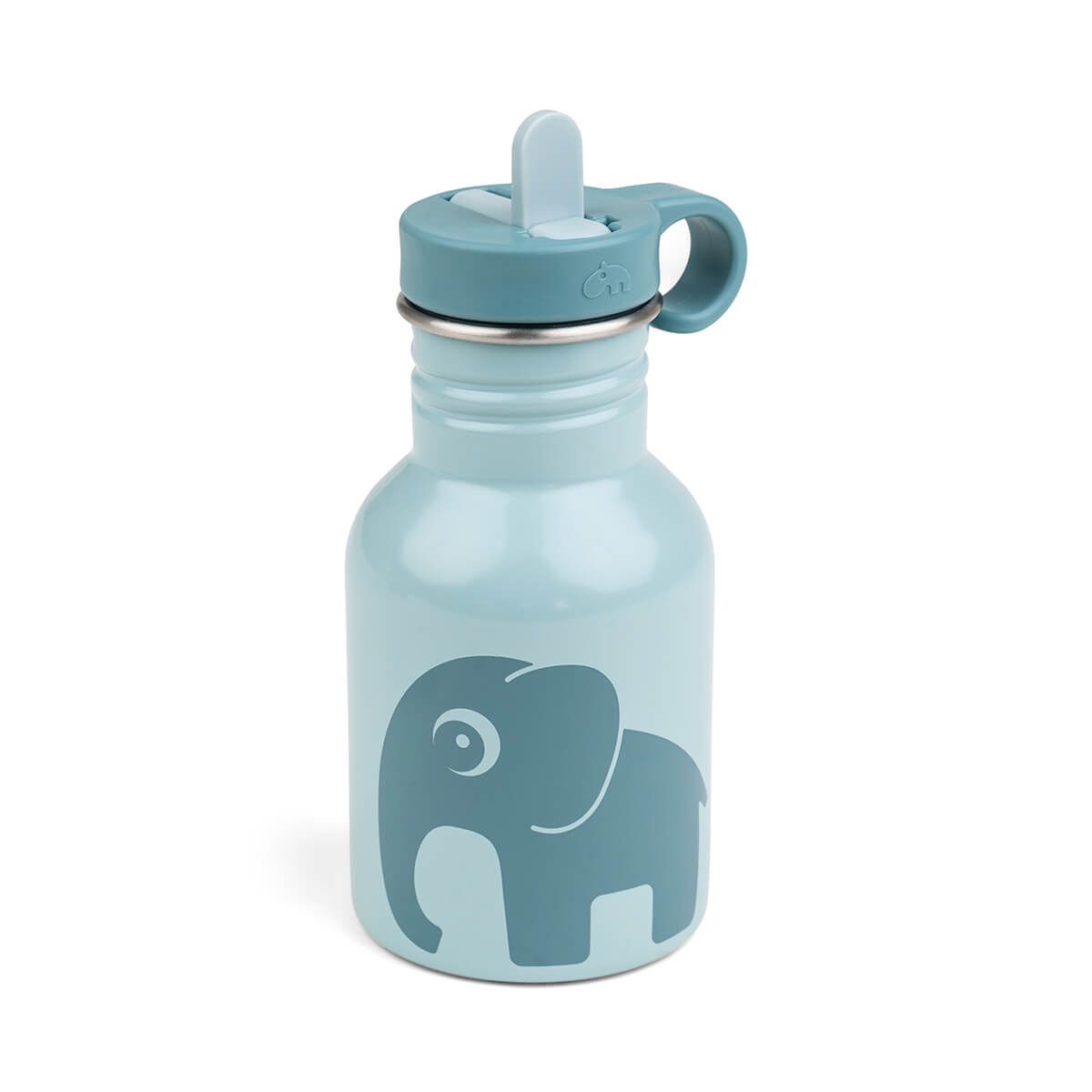 Sticlă de apă termos Elphee pentru copii, Done by deer, Blue, 350 ml, 6 luni+