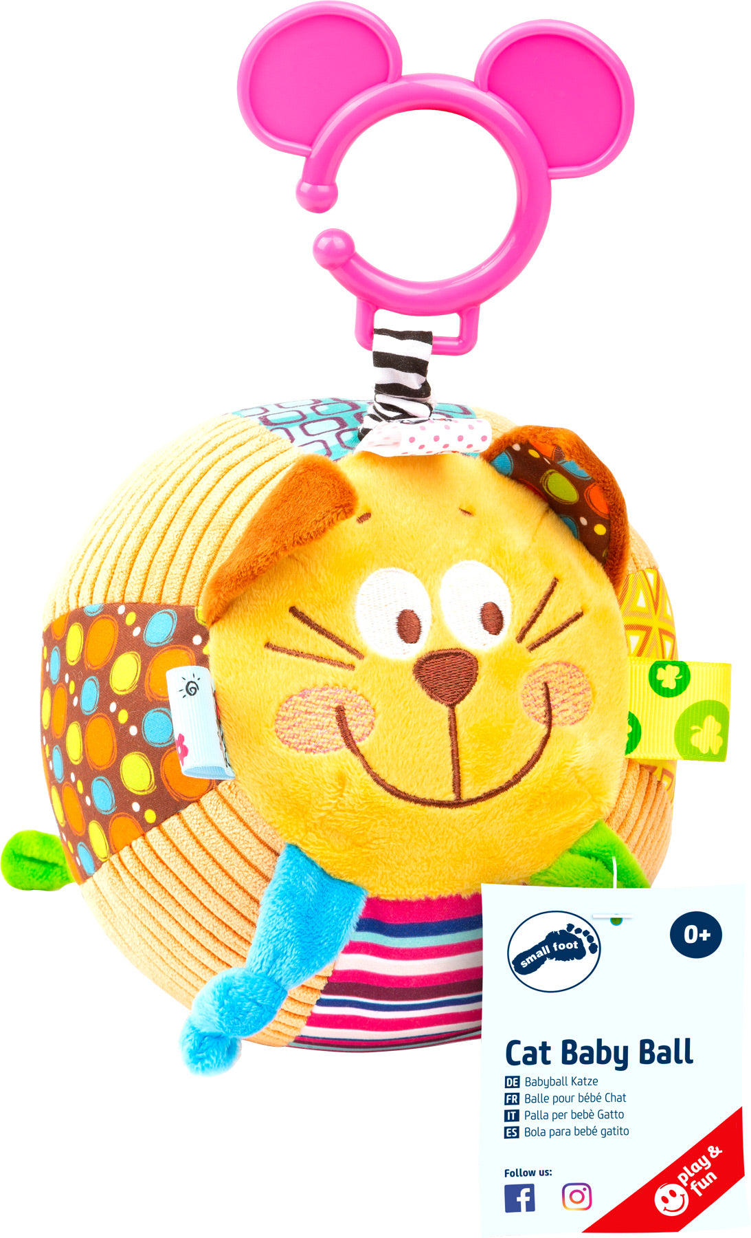 Minge pisicuță de plus interactivă, Small Foot, 0 luni+