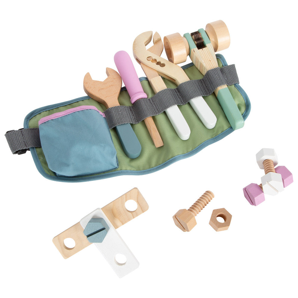 Centura pentru scule din lemn, Small Foot, Nordic, 3 ani+