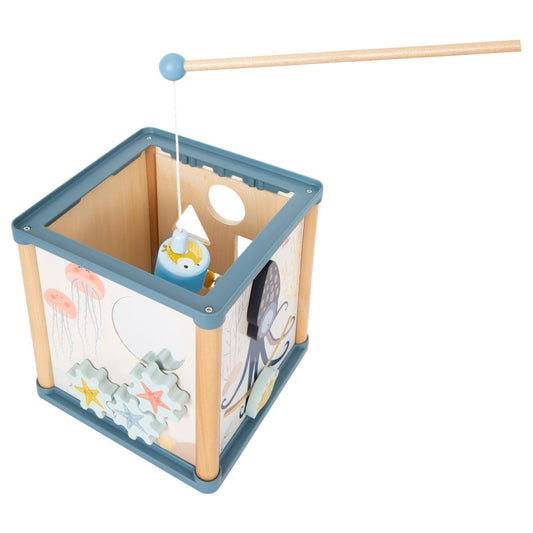 Cub activități din lemn, Small Foot, Lumea subacvatică, 12 luni+