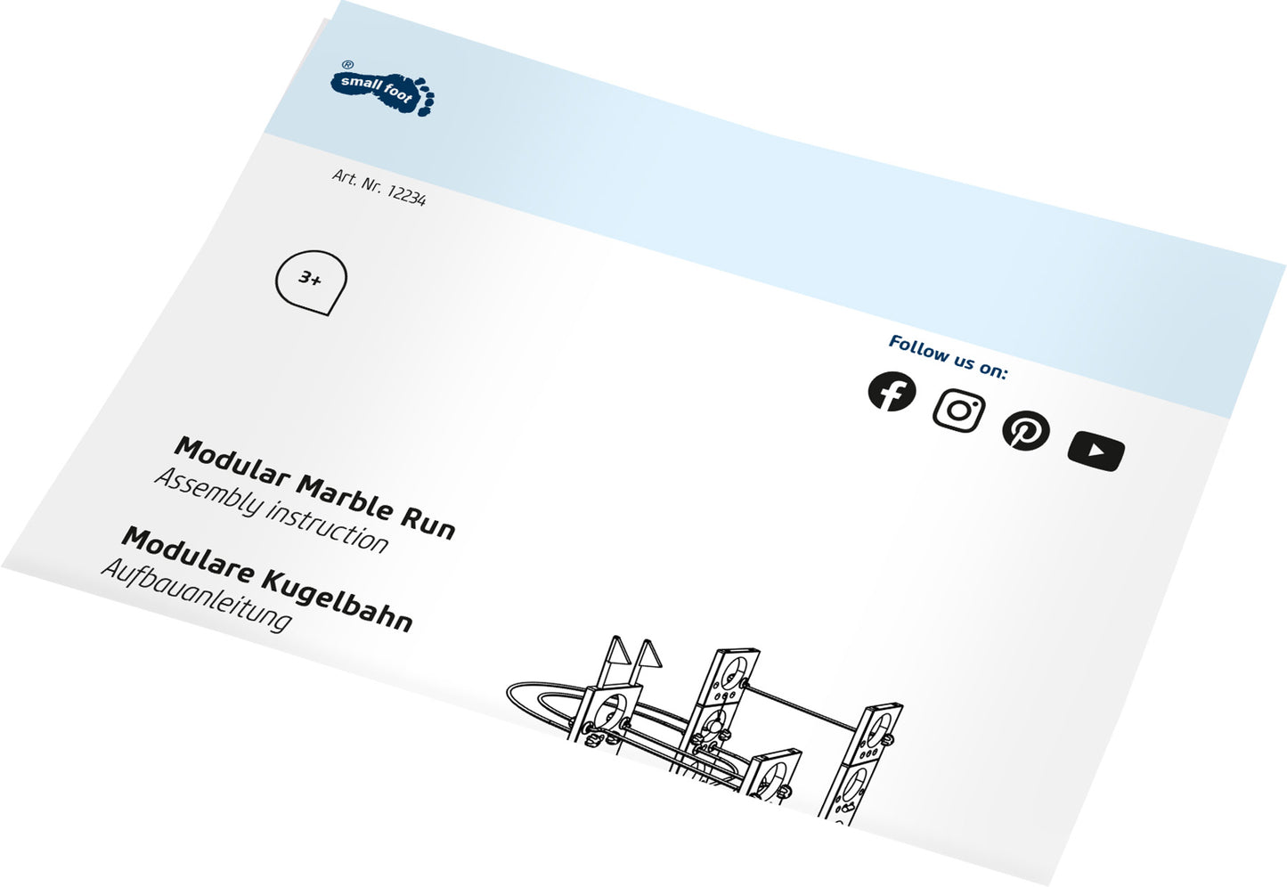 Circuit modular cu bile, Small Foot, 3 ani+
