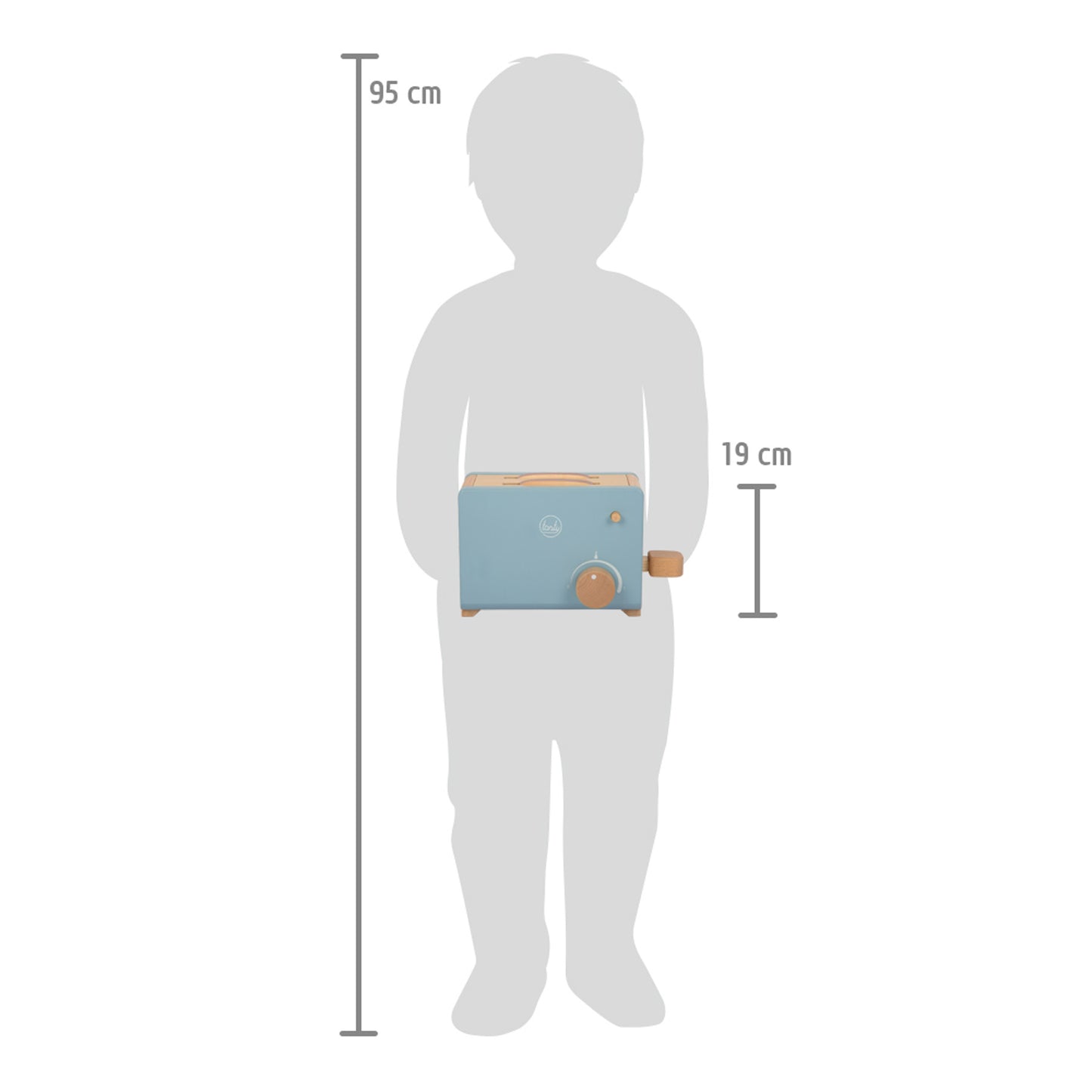 Toaster pâine din lemn, Small Foot, cu accesorii, 3 ani+