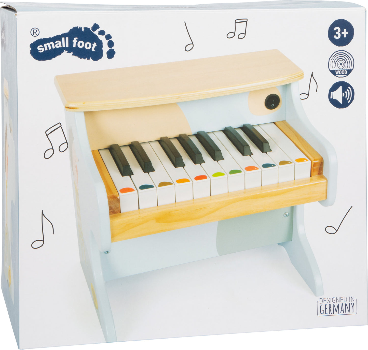 Pian din lemn cu partituri, Small Foot, Groovy Beats, 3 ani+