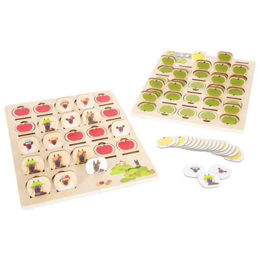 Joc din lemn Ghici cine „4 prieteni”, Small Foot, 4 ani+