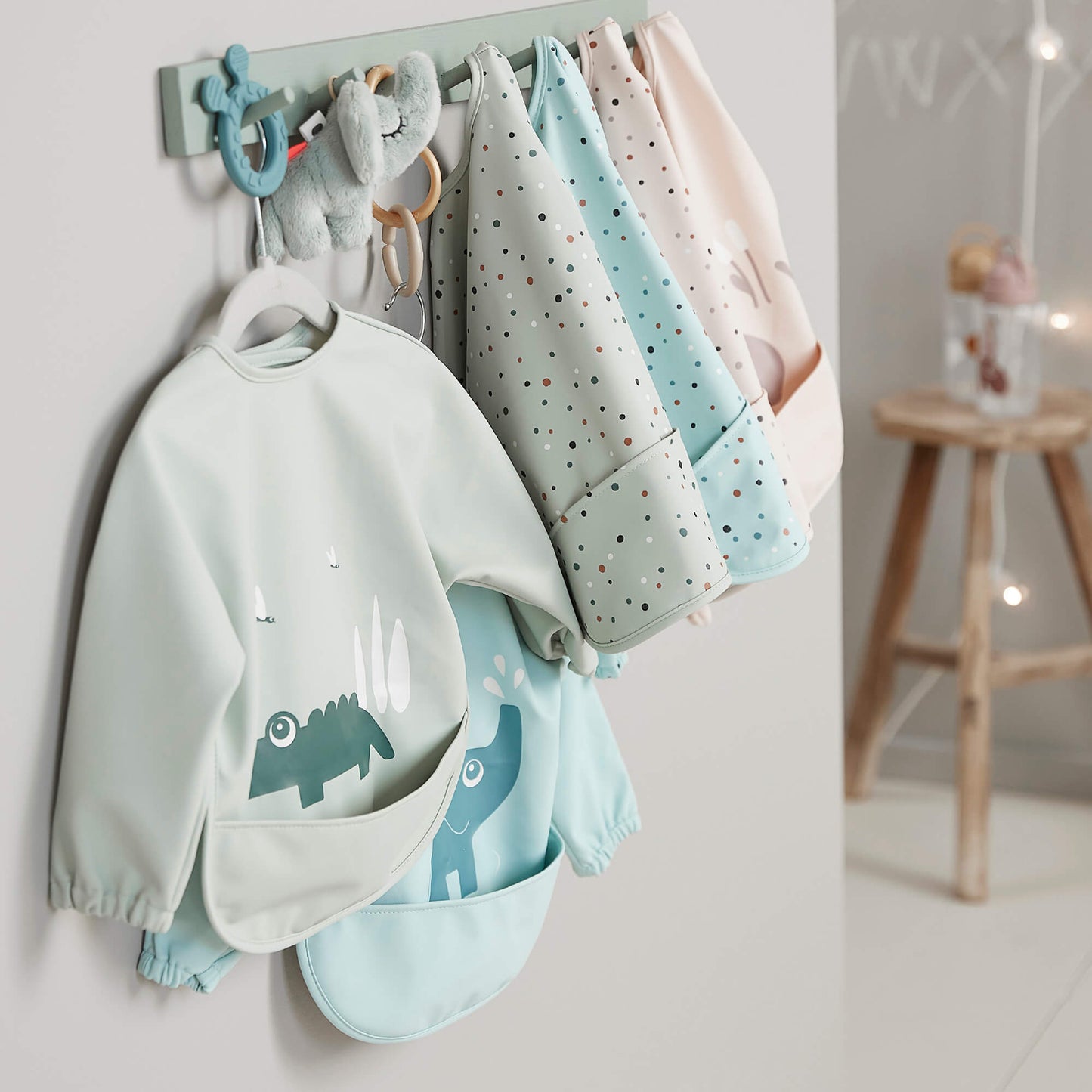 Bavetă cu mâneci 6-18m - Crem