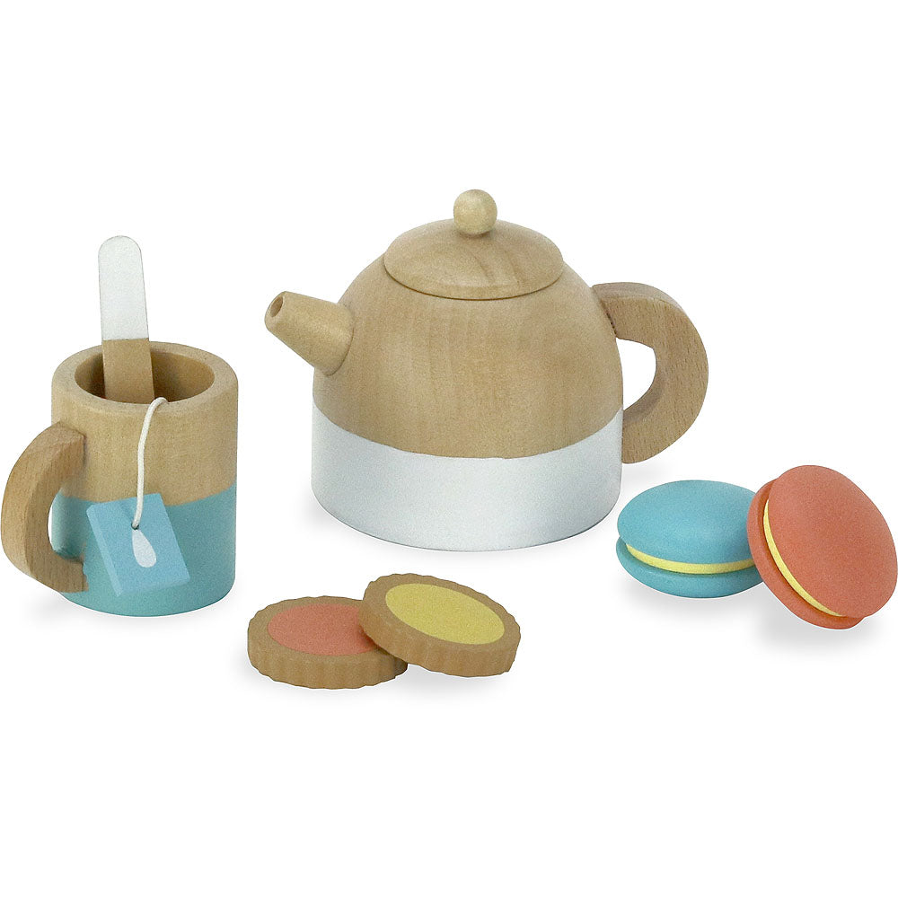 Set de ceai din lemn, Vilac, 21 piese, 3 ani+