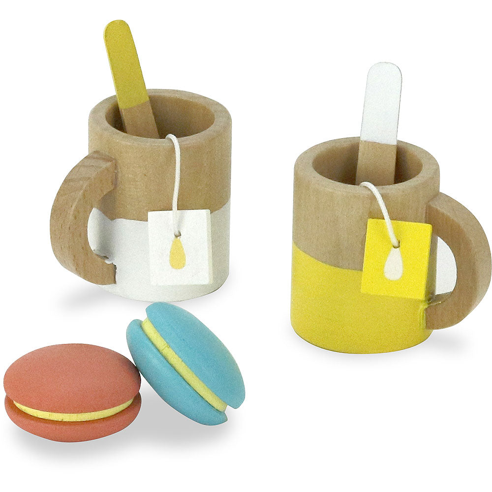 Set de ceai din lemn, Vilac, 21 piese, 3 ani+