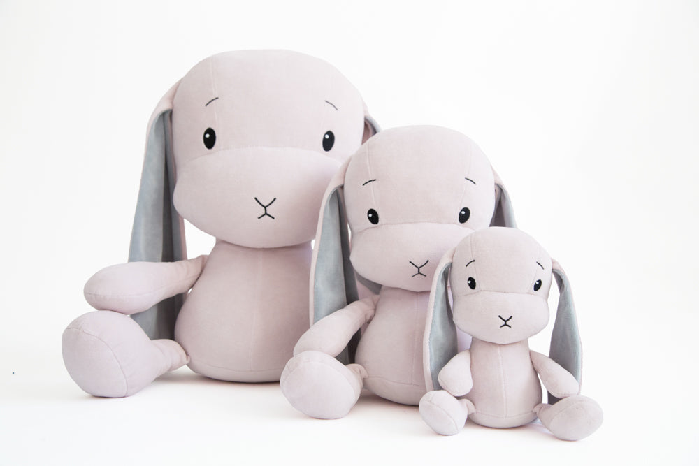 Iepuraș de pluș, Effiki, Roz, 20 cm