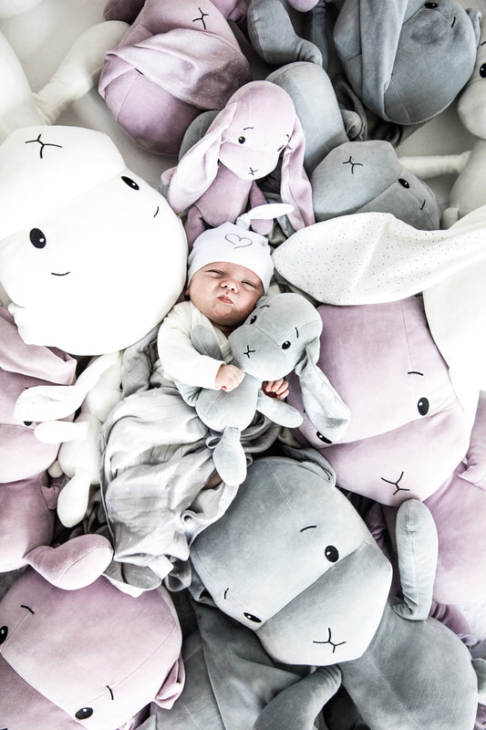 Iepuraș de pluș - Gri 20 Cm