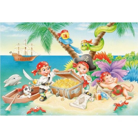 Set 3 Puzzle-uri, Schmidt, Banda de pirați, 3x48 piese, 4 ani+