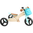 Bicicletă și tricicletă echilibru fără pedale 2în1, Small Foot, Turcuaz, 12 luni+