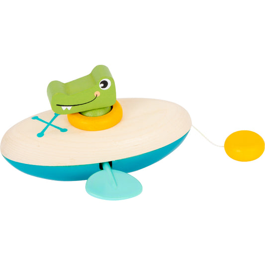 Jucărie de apă, Small Foot, Micul Crocodil cu Canoe, 2 ani+