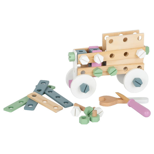 Set construcție cu ustensile, Small Foot, Nordic, 67 piese, 3 ani+