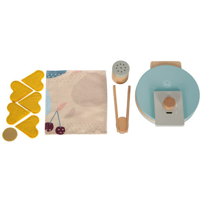 Aparat de vafe de jucărie Small Foot Tasty, 9 piese, 2 ani+