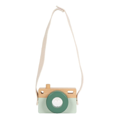 Aparat foto din lemn cu efect caleidoscop pentru copii, Safari, Small Foot, 12 luni+
