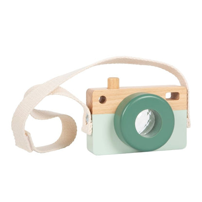 Aparat foto din lemn cu efect caleidoscop pentru copii, Safari, Small Foot, 12 luni+