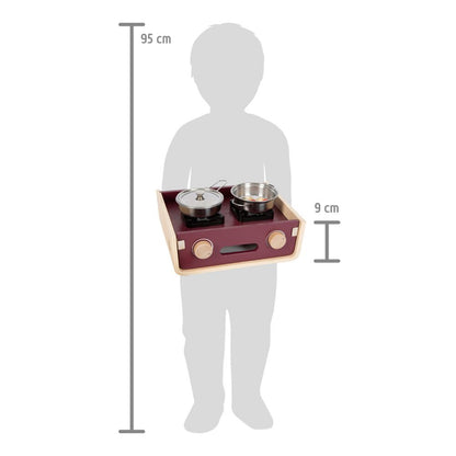 Bucătărie de joacă compactă pentru camping, Tasty, Small Foot, 9 piese, 3 ani+