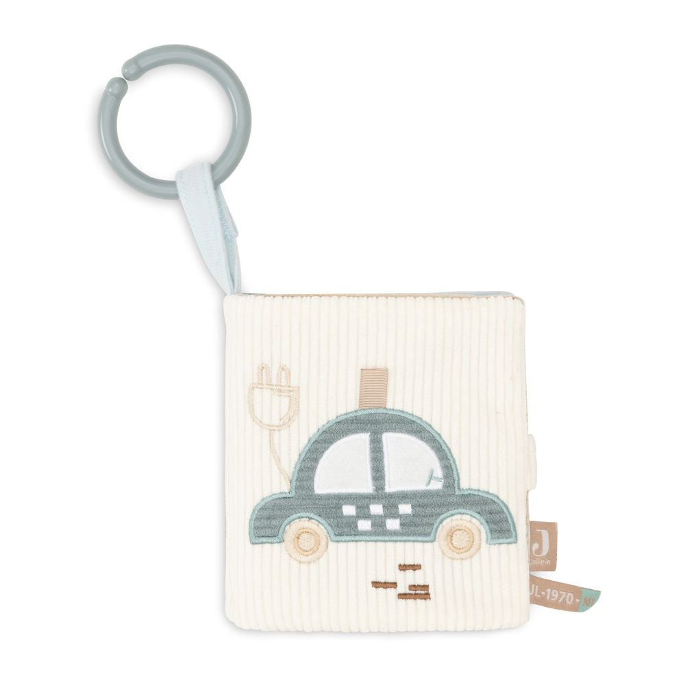 Carte interactiva de pluș cu activități pentru bebeluși, On The Go, Jollein, 0 luni+