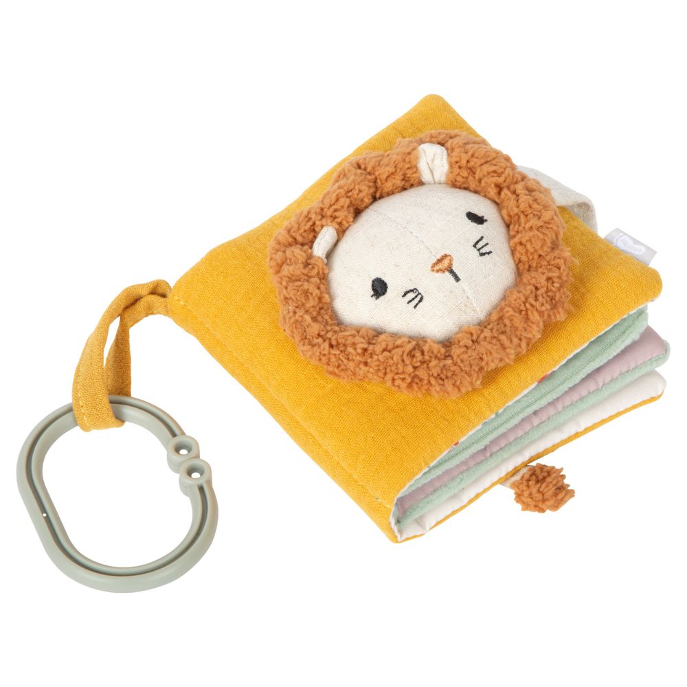 Carte textilă interactiva senzorială pentru bebeluși, Little Lion, Small Foot
