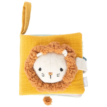Carte textilă interactiva senzorială pentru bebeluși, Little Lion, Small Foot