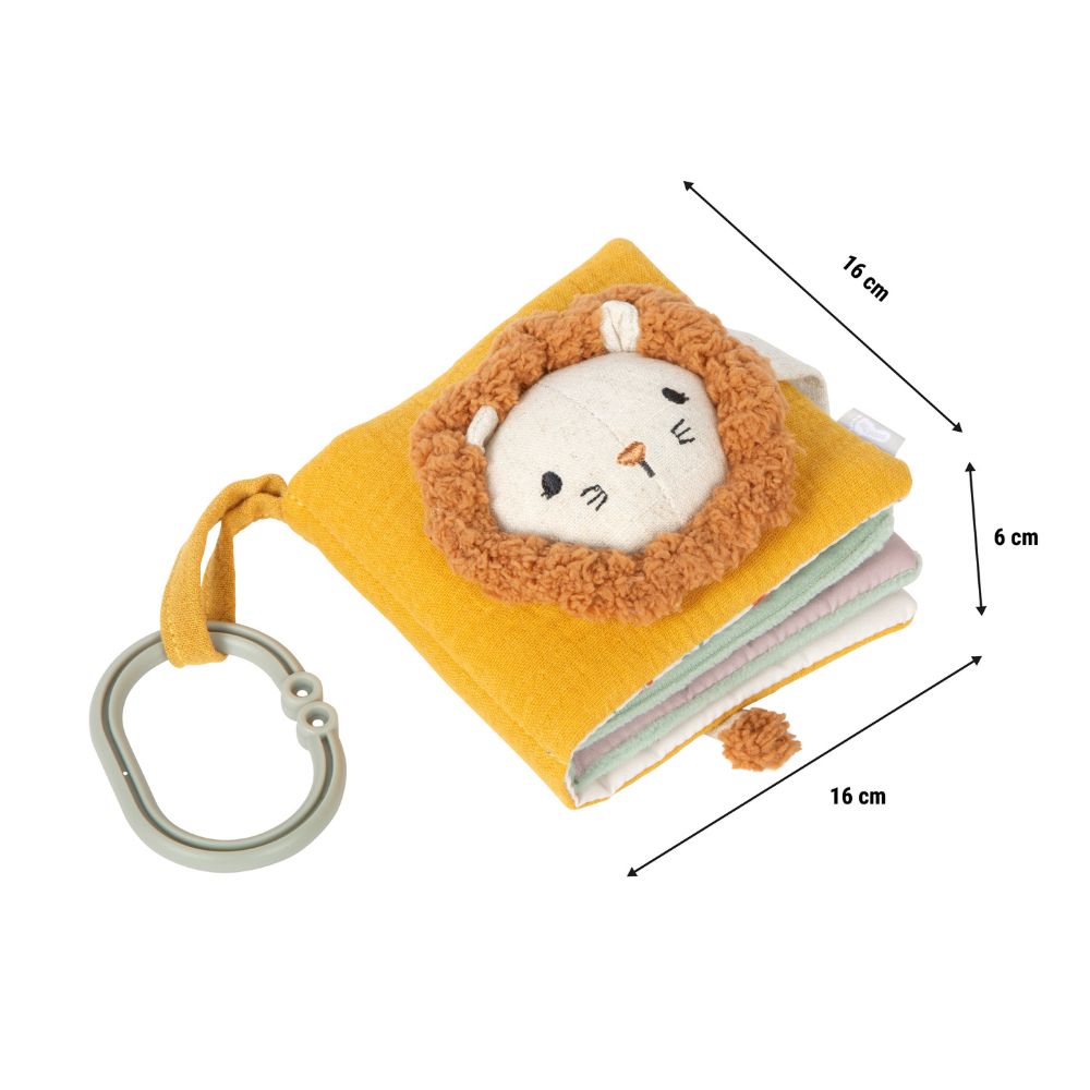 Carte textilă interactiva senzorială pentru bebeluși, Little Lion, Small Foot