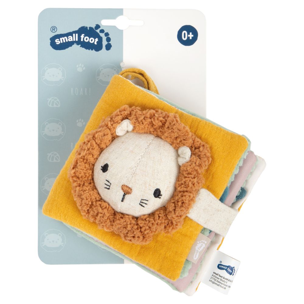 Carte textilă interactiva senzorială pentru bebeluși, Little Lion, Small Foot