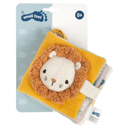 Carte textilă interactiva senzorială pentru bebeluși, Little Lion, Small Foot