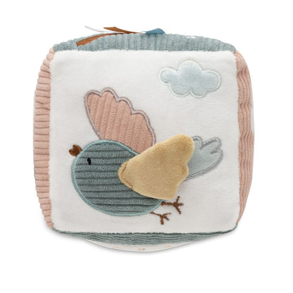 Cub senzorial din pluș cu activități pentru bebeluși. Lovely Birds, Jollein, 10 cm, 0 luni+
