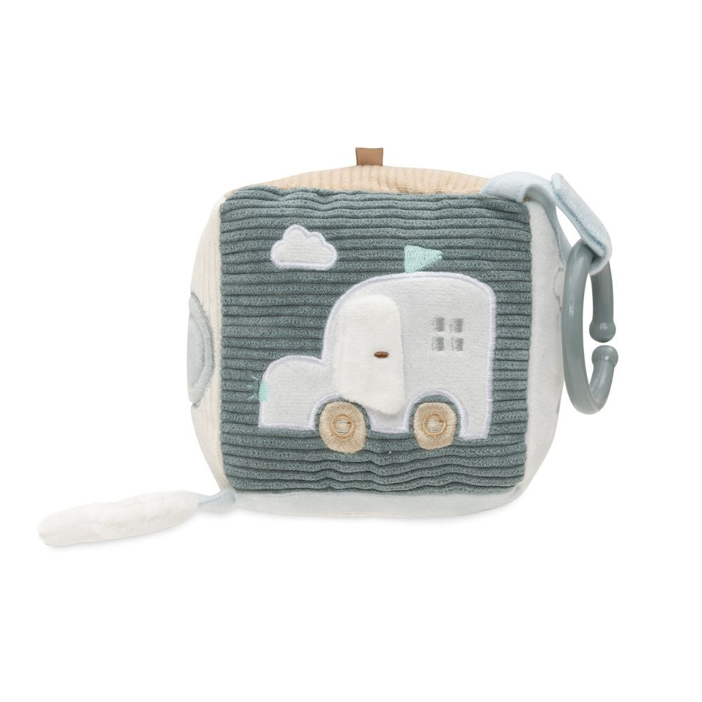 Cub senzorial din pluș cu activități pentru bebeluși. On The Go, Jollein, 10 cm, 0 luni+
